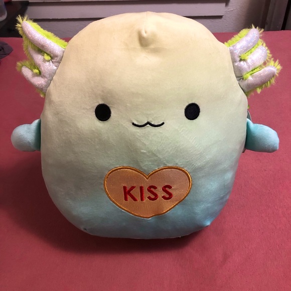 2023 NWT Valentine’s Day Lomo Axolotl Squishmallow 💚 14 in - Picture 8 of 9